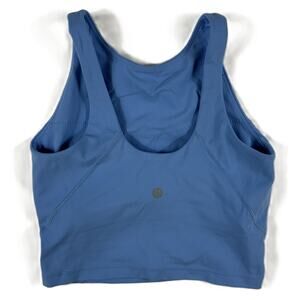 Lululemon Align Tank Tight Fit Cropped Length Size 2 A/B Cup Aero Blue